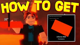 HOW TO GET INFERNO HIDE in FISCH!