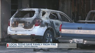 "It felt like forever"; Abilene teens rush in to save family from house fire