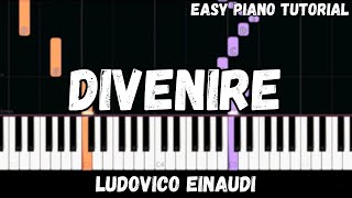 Ludovico Einaudi - Divenire (Easy Piano Tutorial)