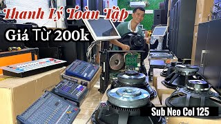 Thanh Lý Thiết Bị Âm Thanh Giá Rẻ | Đẩy Công Suất - Mixer CMS 1000 - Vang số - Sub 50 Neo Col 125