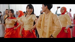 sani rias pengantin - viral pernikahan tema india. kirab tari bole chudiyan - kabhi kushi kabhi gham