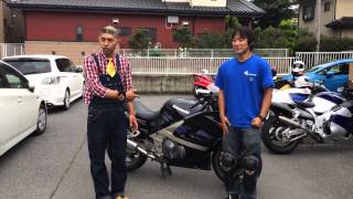 関あっしーさんとZZR400N型の参考動画を撮った