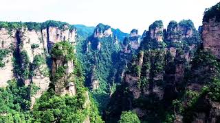 美丽的武陵源风景Aerial photography works of Wulingyuan Scenic Area in Zhangjiajie, Hunan