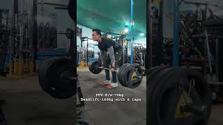 160 kg deadlift with 6 reps🦾| #deshi #power| #rahulfitnesshub