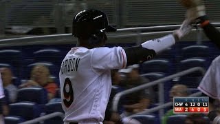 CWS@MIA: Gordon scores Hechavarria on sac fly