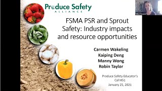 PSA Educators Call #51: Focus on Sprout Safety