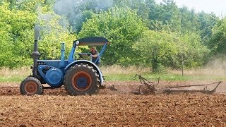 Historic agricultural machinery in action