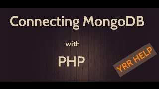 Connecting MongoDB with php