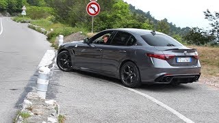 Alfa Romeo Giulia QV Quadrifoglio - Accelerations & Powerslide (& Marchettino)!