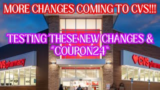 1/5 CVS *in store* LIVE!! MORE CHANGES COMING TO CVS! Testing these changes \u0026 “Coupon24” #cvsdeals