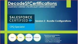 Salesforce CPQ Session 2 : Bundle Configurations