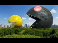 PACMAN vs Black Monster PACMAN in Real Life