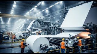 Inside the Paper Mill: From Wood Pulp to Premium Paper (Full Process)
