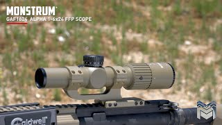 Alpha 1-6x24 FFP LPVO Rifle Scope Field of View