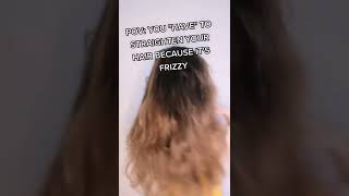 Do you describe your hair as just frizzy or poofy? Watch this! #shorts