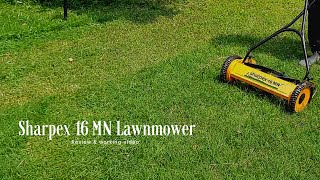 Sharpex Lawn Mower 16 MN review and working video. #sharpexgardentools #sharpexlawnmower #sharpex