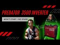 Inverter Generator won't start. Predator 3500 Inverter has no spark, bad ignition control module?