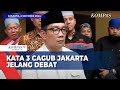 Kata Ridwan Kamil, Dharma Kun dan Pramono Anung Jelang Debat Perdana di Pilkada Jakarta