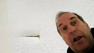 How to repair separated popcorn ceiling