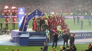 Liverpool Champion League 2019 Trophy Celebration