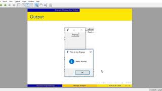 Python GUI Programming - Tkinter Message and Message Box Widget