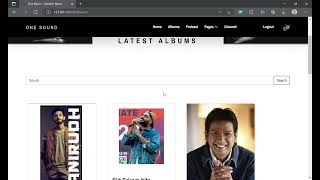 Music website using django framework
