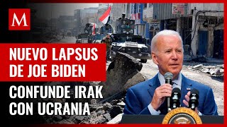 Joe Biden confunde Irak con Ucrania; menciona que su hijo murió en combate