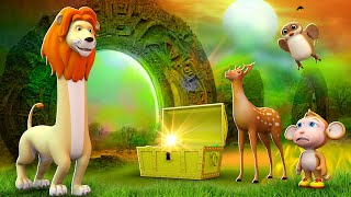 நீண்ட கழுத்து சிங்கம் மந்திர கண்ணாடி - Long Neck Lion Magical Mirror - Tamil Moral Stories | JOJO TV