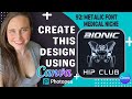 T-Shirt Design Tutorial For POD Using Canva: Bionic Hip Club Joint Replacement Niche