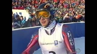 LILLEHAMMER 1994 RIESSENSLALOM MÄNNER 1. Lauf  Lillehammer 94 Olympische Winterspiele 1994/Ski Alpin