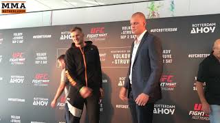 Face off: Alexander Volkov vs. Stefan Struve at UFC Rotterdam (Media day 31-8-2017)