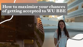 How to maximize your chances of getting accepted to WU BBE