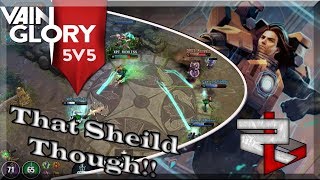 3.4 Vainglory 5v5 Ranked: Captain Ardan: His Sheild Is Ridiculous In The Late Game!!