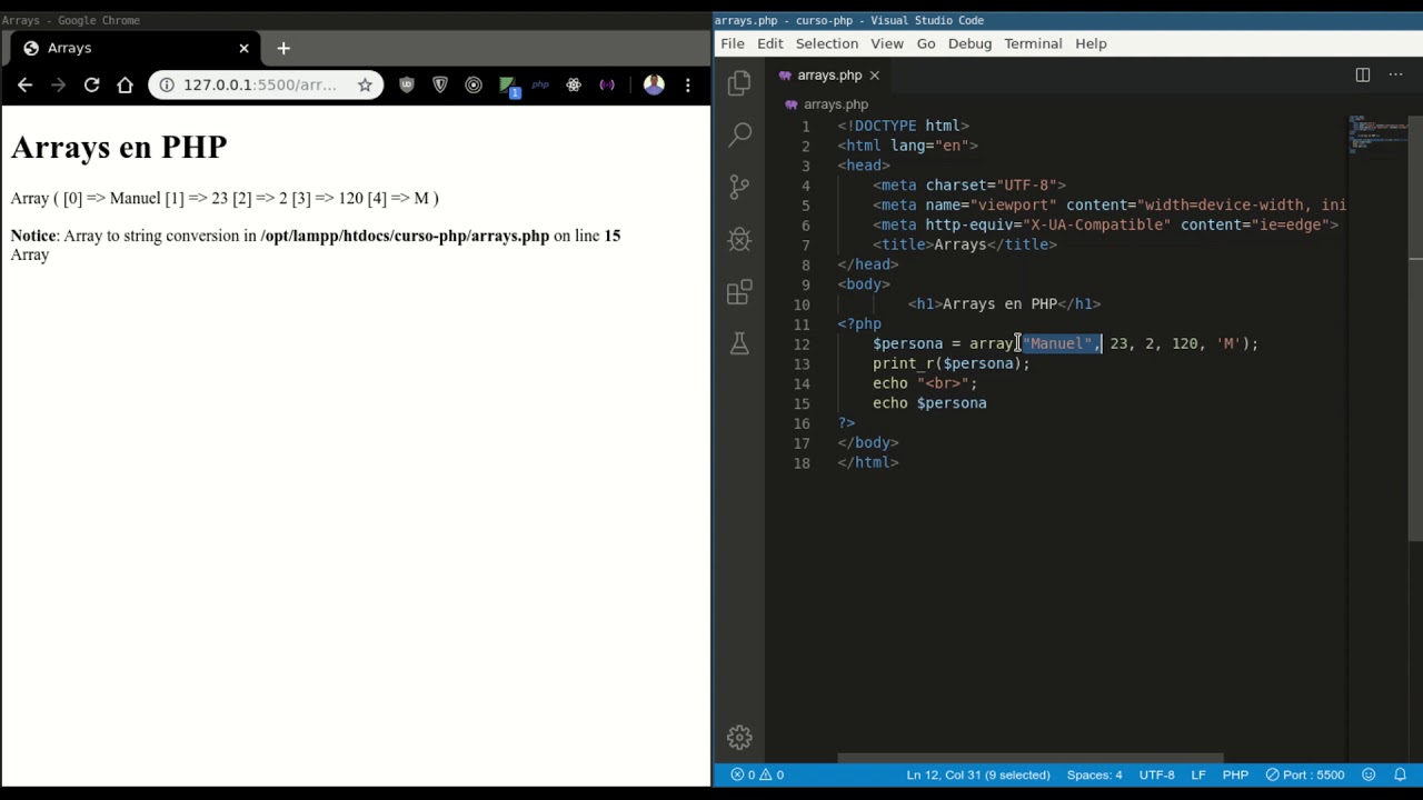 Arrays Php Youtube Arrays Php Youtube