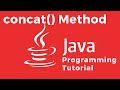 How to join two or more Strings using the Java String concat() method
