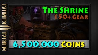 6,500,000 COINS (GEAR ONLY) @ THE SHRINE | Mortal Kombat 11 | 150+ Pieces MK11 Krypt Gear Search