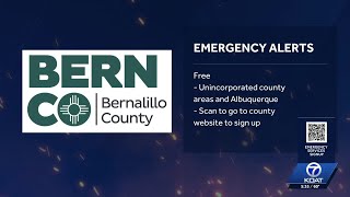 Bernalillo County asking residents to sign up for emergency alerts