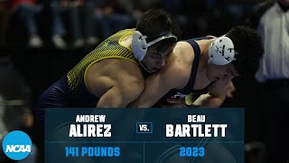 Andrew Alirez vs. Beau Bartlett - 141 lb Semifinal - 2023 NCAA Wrestling Championships