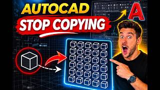 Stop copying Objects in AutoCAD | Rectangular Array Trick