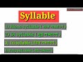 syllable syllable english syllable division rules syllable