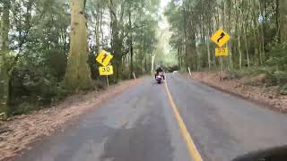 SlyLife SMC Ride. Arriving At Mt Macedon Memorial Cross. 14 April 2024.