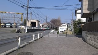 JR吹田駅から線路沿いにJR岸辺駅まで4K動画で歩き撮り(2015年)