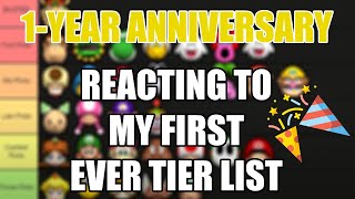 REACTING TO MY FIRST TIER LIST EVER! - 1 YEAR ANNIVERSARY OF MR JOE'S BASEBALL SHOW