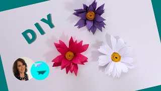 Muito Fácil | Mini Flor de Papel Como Fazer