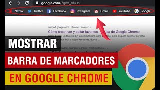 Como mostrar la Barra de Marcadores en Google Chrome | ver la barra de favoritos en chrome 2024