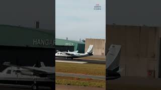 Belíssima Decolagem Americana Turbo Commander Aeroporto De Jundiaí-SP