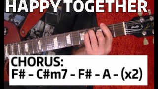 Happy Together - The Turtles - Guitar Lesson WITH TABS AND CHORDS