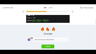 21 Module 3 Quiz | Introduction to Python | Sololearn 2026