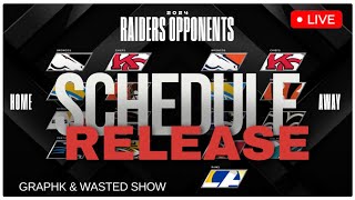 #Raiders | Official Las vegas Raiders Schedule Release 🚨 | Graphk & Wasted Show |
