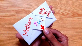 DIY - SUPRISE MESSAGE CARD FOR MOTHER'S DAY | Pull Tab Origami Envelope Card | Mother's Day Special